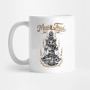 Antique Muay Thai Tattoo Hermit Mug